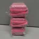 3 x MGZNMTY Carrying Case and Silicone Case for Bitzee Magicals Interactive Toy Digital Pet and Protective Skin Cover for New Bitsy Electronic Virtual Pet (Pink)