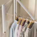 Dr.DJ Clothes Drying Rack, Wall-Mounted Retractable & Foldable Clothes Hanger for Laundry Room Organization and Storage, Clothes Hanger Rack for Dorm, Closet, Balcony(1 Pack, White)