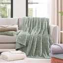 Monbix Light Sage Green Fleece Throw Blanket for Couch- Room Decor Soft Cozy Blankets for Women, Lightweight Fleece Flannel Bed Blanket Suitable for All Seasons(50"60",Light Sage Green)