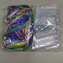 50 Pack Name Tag Lanyards with Id Holder, Clear Plastic Horizontal Name Tags Holders and Black Badge Lanyards with ID Holder for School Office Team Workers Volunteers (Multicolor)