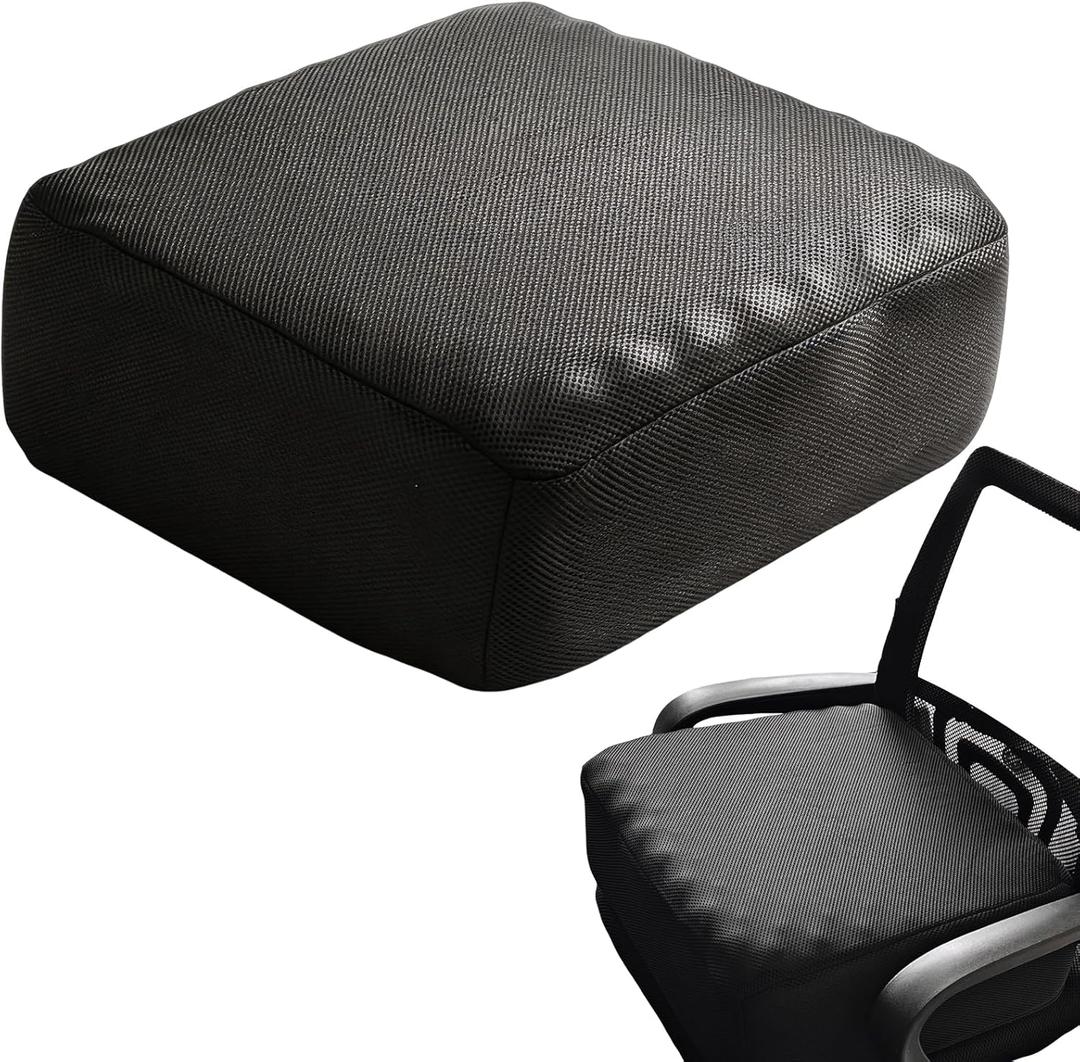5.9" Extra Thick Chair Cushions, Office Chair Booster Seat Cushion 17.7x15.7x5.9 Inch Foam Recliner Cushions with Zipper Removable Mesh Fabric Cover, 18x16 inches