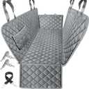 URPOWER Seat Cover for Dog 100% Waterproof Pet Seat Cover Hammock 600D Heavy Duty Scratch Proof Nonslip Durable Soft Pet Back Seat Covers for Cars Trucks and SUVs, Gray 