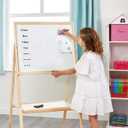 Dry Erase Magnetic Labels 4x2 Inch 40 Pieces, Reusable Magnetic Dry Erase Labels for Whiteboards, Locker, School, Classroom, Office, Home