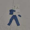 R4-7 1/6 Scale Doctor White Gown Suit Model for 12" Action Figure