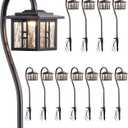 EDISHINE Low Voltage Landscape Lighting, 3W 185LM Oil-Rubbed Bronze Outdoor Landscape Path Lights, Low Voltage Pathway Lights for Garden Driveway, Die-Cast Aluminum, 50,000H, 12-Pack