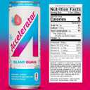 Accelerator Energy Drink, Island Guava 12oz can (12 pack), Zero Sugar, Sustained Energy from 100% Natural Caffeine (200mg from Green Coffee Bean & Green Tea extract) (EXP 06/01/26)