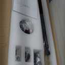 84 Inch Industrial Ceiling Fans with Light,Large Ceiling Fan with Modern 8 Aluminum Blades,Compatible with Alexa,Noiseless DC Motor,Black Outdoor Fan for Garage or Pool area