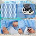 Drainage Pool Flooring Mats PVC Splash Matting Non Slip Swimming Pool Mat Mesh Hollow Door Mat Roll for Outdoor Indoor Garage Restaurant Sauna SPA Heavy Duty Commercial Anti Slip Floor Mat (3*10 ft), 35.4" x 118"