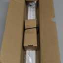 TVWOO White Wrap Around Curtain Rods:5/8" Small Blackout Adjustable Window Curtain Rod for Bedroom Kitchen Apartment Renter Friendly, Room Darkening Curved Drapery Rods Easy Install, Pure White 28-60"