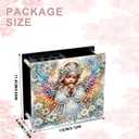Diamond Painting Brush Holder 13x11cm Angel Pencil Holder Rangement Bureau Pot ?Crayon Arts and Crafts for Adults Porte-Stylo Multifonctionne Gemstone Pen Holder Desk Pencil Storage
