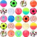 JYXT 24pcs Bouncy Balls for Kids Treasure Box Toys for Classroom Party Favors for Toddlers Kids 3-5 4-8 8-12 Birthday Christmas Goodie Bag Stuffers Gifts