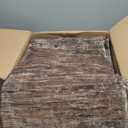 RUGSREAL Living Room Area Rug 9x12 Machine Washable Rug Non-Slip Stain Resistant Modern Abstract Bedroom Rug Contemporary Throw Floor Carpet for Dining Room Solid Area Rug for Home Office, Brown