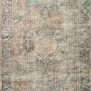 Loloi Margot Collection MAT-02 Terracotta/Lagoon 8'-6" x 11'-6" Area Rug feat. CloudPile, No-Shed Easy Clean Large Patterned Area Rug for Living Room, Bedroom, Dining Area
