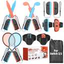 Switch Sports Accessories Bundle for Nintendo Switch 2 (2025)/ Switch 1/ OLED, MENEEA 13-in-1 Family Party Kit with Carrying Bag - Compatible with Joy-con 2 & All Switch Sports Game
