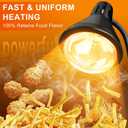 Food Heat Lamp [3S Fast & Uniform Heating] [Compact Design] Commercial Food Warmer Light, 250W Heat Lamp for Food, Warming Lamp for Parties, Buffet, Restaurant, Kitchen, Home Use (Black)