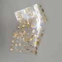 Gold Nail Art Stickers 3D Self-Adhesive Golden Foil Leaf Nail Decals Nail Art Supplies 3PCS Metallic Totem Leaves Summer Nails Design Embossed Sticker Manicure Sliders for Women DIY Nail Decorations