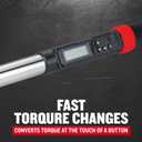 CRAFTSMAN Digital Torque Wrench, SAE, 1/2-Inch, 50-250 FT-LB, (CMMT99436)