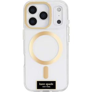 kate spade new york iPhone 17 Pro Case with Camera Stand - Compatible with MagSafe - Designer Phone Case - Icon Clear