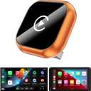 Wireless CarPlay Adapter, 2-in-1 Mini CarPlay & Android Auto Wireless Adapter, Plug & Play, Auto Connect, Car Accessories, Car Play Dongle Compatible with iPhone & Android