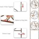 Set of 2 Butterfly Metal Garden Trellis for Climbing Plants, Decorative Vegetables Flowers Vine Trellis for Outdoor Patio 55'' H x 12.4'' W