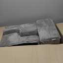 6-Piece Foam Climbing Blocks for Toddlers, Climb and Crawl Soft Foam Play Set with 47x47 Inch Baby Play Mat for Floor, Machine Washable Cover, Soft Climbing Toys for Toddlers 1-3 (Gray)