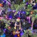 3D Printed Funny Christmas Ornament for Tree and Car  Unique Gag Gift for Pet Lovers  Fun Christmas Tree & Car Decor Gift