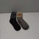 GoWith Alpaca Wool Socks for Men and Women, Unisex Thermal Crew Socks for Hiking, Work, Outdoor, Mod:3097, 2 Pairs