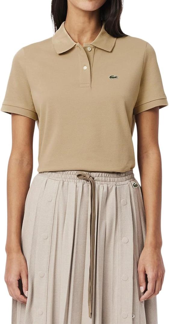 Lacoste Women's Classic Fit Short Sleeve Petit Piqu Polo, Size 6
