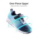 DREAM PAIRS Girls Running Shoes Kids Sneakers Tennis ColorBurst Lightweight Casual Walking Shoes (Blue), Size 1