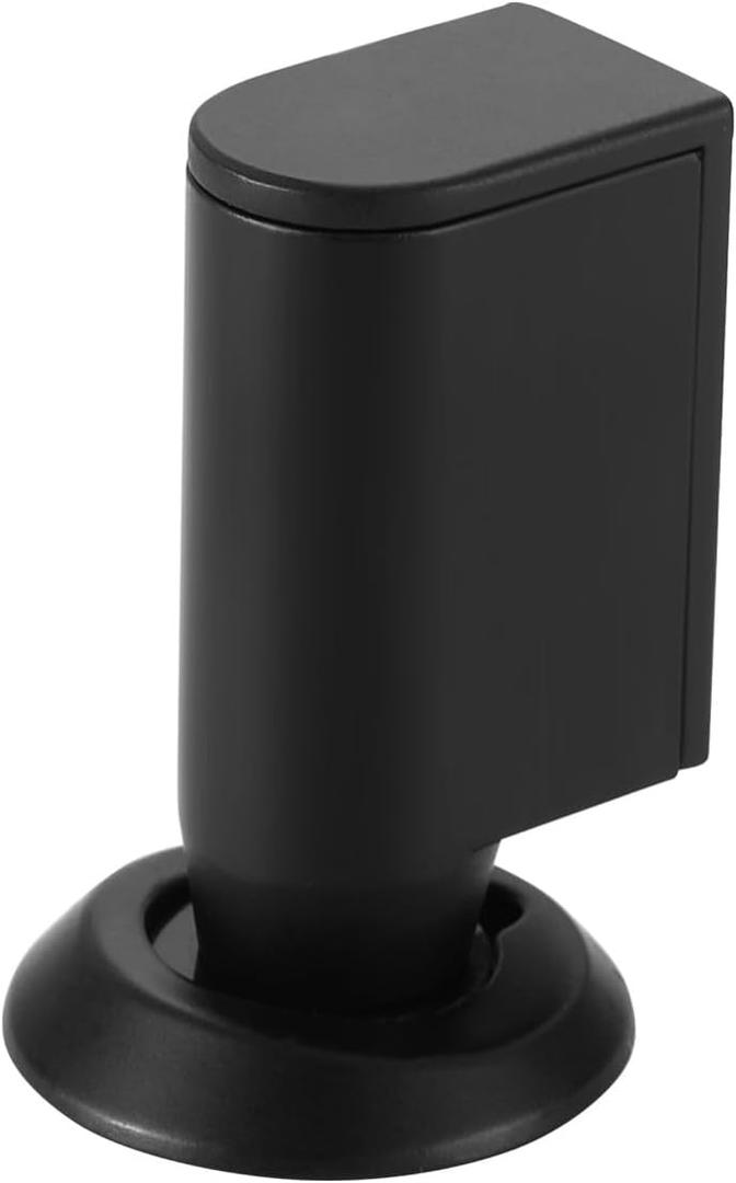 Strong Magnetic Windproof Door Stopper Heavy Duty Doorstops Wall&Wallpaper Protect Height Adjustable Door-Holder No Drilling Keep Door Open with Screws and Adhesive Pads, 2 Pack, Black