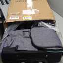Dance Bag With Garment Rack For Travel,28inchDance Competition Garment Bags with Clothes rack,Suitcase, Collapsible Rolling duffle For Travel, Wheeled Drop-Bottom Upright Luggage Closet Suitcase,Grey