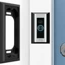 Premium Wall plate for Ring Wired Doorbell Plus (formerly Ring PRO) - Ring Doorbell Mount - Black