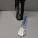 Glass Shaker Bottle 34oz/1L Black Glass Protein Shaker Bottle With Shaker Ball Large Shaker Bottles for Protein Mixes Portable Powder Mixer Blender Water Bottle for Gym Workout Sports