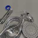 FASDUNT Shower Head with Handheld, High Pressure Handheld Shower Head with 80" Extra Long Stainless Steel Hose & Adjustable Bracket, Showerhead with ON/OFF Switch for Pets Bath (Premium Chrome)