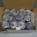 12 Pack Stainless Steel Wine Tumblers, 12Oz Double Wall Vacuum Insulated Wine Tumblers with Lids and Straws, Stainless Steel Stemless Wine Glasses for Coffee, Wine, Cocktails, Champaign, Navy Blue