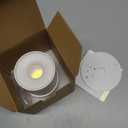 Aisilan LED Indoor White Ceiling Spot Light 7W Surface Mounted Light Fixture with 360° Pivoting Spotlight, Dimmable Warm White 3000K CRI 97+ for Living Room Bedroom, 1 Pack