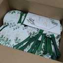 Aneco 120 Pieces Wedding Hand Fans Bulk with Table Sign Wedding Plastic Fan with Handle Handheld Wedding Favor Fans Greenery Leaves Fan for Ceremony Bridal Shower Wedding Party Supplies