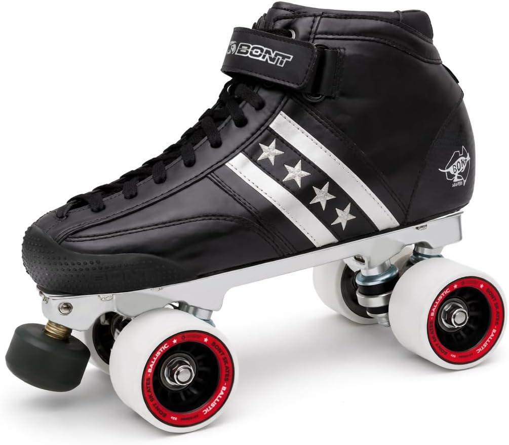 Bont Skates - Quadstar Carbon Roller Skate Derby Package - Professional rollerskates for Derby, Speed and Indoor Skating (6/ 38)