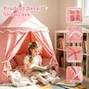 Kids Play Tent, Kids Castle with Carry Bag, Kids Playhouse for Kids Ages 3-8, Portable Children Game Tent, Toddler Tent for Kids Indoor/Outdoor (Pink)