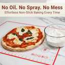 Silicone Baking Mat, Full Sheet Non-Stick Pastry & Dough Mat with Measurement Guides, Silicone Mat & Baking Essentials, 15" x 23"(Pack of 2)