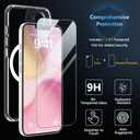 OWKEY for iPhone 16e Case, Magnetic Phone Case for iPhone 16e Case Compatible with MagSafe with Screen Protector [Shockproof Military-Grade Protection] Anti-Scratch Cover for 16e 2025 6.1'' (Clear)