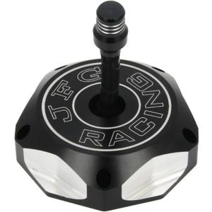 CNC Billet Gas Cap Cover Dirt Bike Gas Fuel Tank Cap with Air Vent Hose For For XR70R XR80R XR100R CRF250X CRF250R XR400 CRF450R CRF450X XR600L TRX400EX - Black