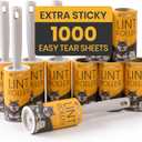 DELOMO Lint Roller 1,000 Sheets (5 Rollers + 5 Refills) - Lint Rollers for Pet Hair Extra Sticky, Mega Value Pet Hair Removal Tool for Clothes/Couch/Furniture/Car - Ideal Home Gift for Pet Owners