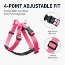 Pink Dog Harness for Small Dogs with Back Clip, Galaxy Reflective Vest