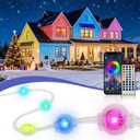 XINKAITE 300ft Permanent Outdoor Lights for House, 2025 Eave Lighting with App/Remote Control, IP67 Waterproof smartlight for Christmas, Halloween, Holiday, Party, Daily (2 Rolls 150FT)
