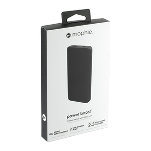 Mophie Power Boost (10K)- Black - PowerStation containing Large Internal Battery and Versatile USB-C Port