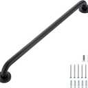 Grab Bars for Shower, 2 Pack 24-Inch Anti Slip Shower Handles for Elderly, Safety Shower Grab Bar, Stainless Steel Handicap Grab Bars for Bathroom (Black 1" Diameter)