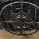 COMHOMA Recliner Chair, Swivel Rocker Recliners, Massage and Heat Reclining Chair, Reclining Sofa with Side Pockets, Cup Holders for Living Room, Bedroom (Black)