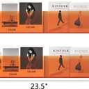 ROYALITA 2-Pack Acrylic Magazine Holder Brochure Holder, 24" Record Holder Magazine Rack, Fashion Hanging Bookshelf Literature Storage Rack for Waiting Room, Living Room, Office, Orange 24 Inch