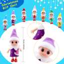 28 Pack Christmas Baby Elf Dolls Mini Newborn Girl Elves Plush Figures for Christmas Holiday Party Easter Basket Stuffers Advent Celebrations, 7 Colors